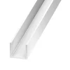 Cimaise PVC blanc 10 x 10 x 12 mm, 2,5 m