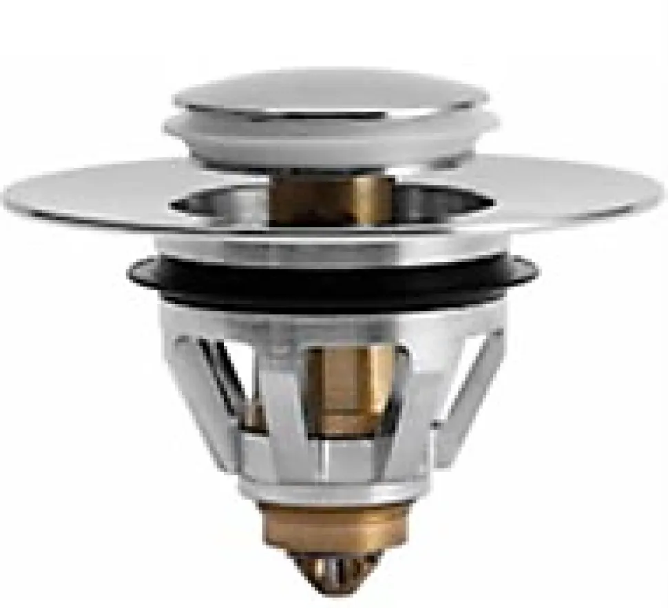 Clapet clic clac chrome pour bonde de lavabo et vasque, MTK