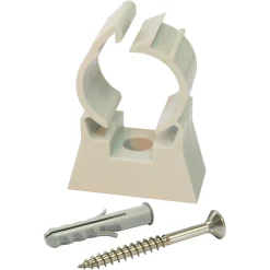 Clip de fixation simple en plastique Ø16, lot de 10