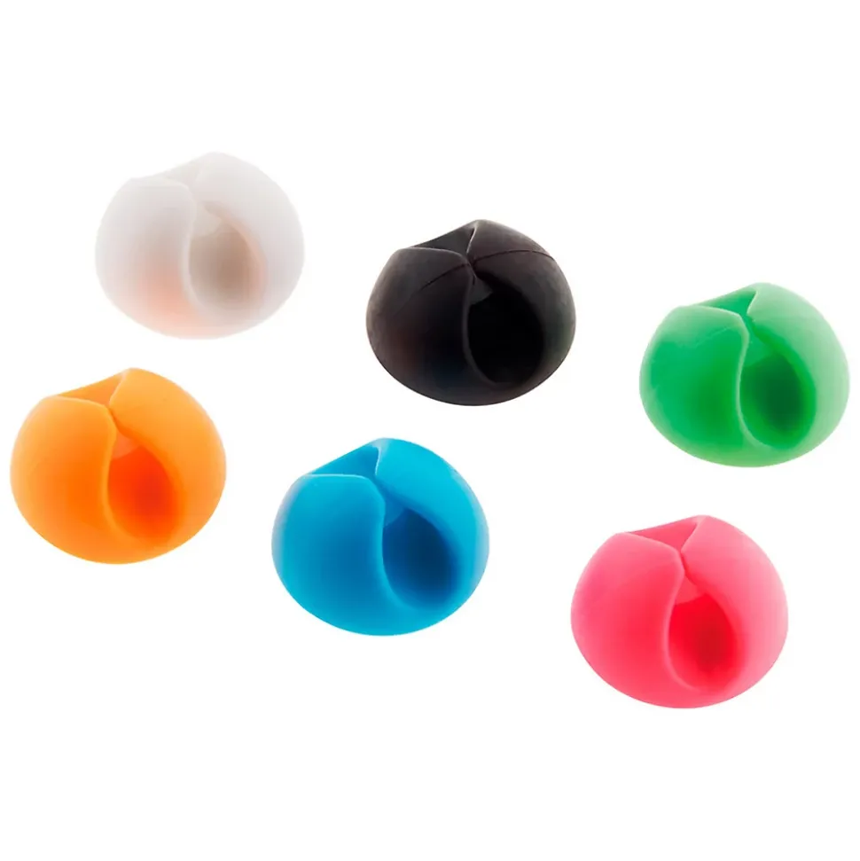 6 clips auto-collants câbles Zenitech