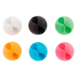 6 clips auto-collants câbles Zenitech