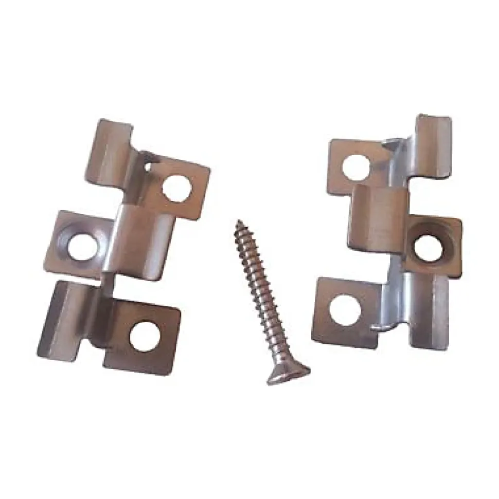 100 clips et vis inox pour lame de terrasse composite alvéolaire Greendeck R