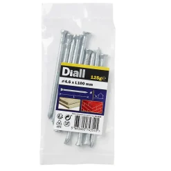 Clous de maçon en acier galvanisé 3,4x60 - 1kg