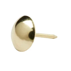 Clous tapissiers en acier plaqués en laiton 12 mm x 50