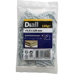 Clous à tête bombée en acier zingués 1,5x20 - 125g