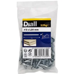 Clous à tête plate en acier galvanisé 3x30 - 125g