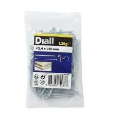 Clous à tête plate en acier galvanisé 3x40 - 125g