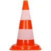 Cônes de signalisation routière cône de chantier orange blanc 47 cm 5 pièces