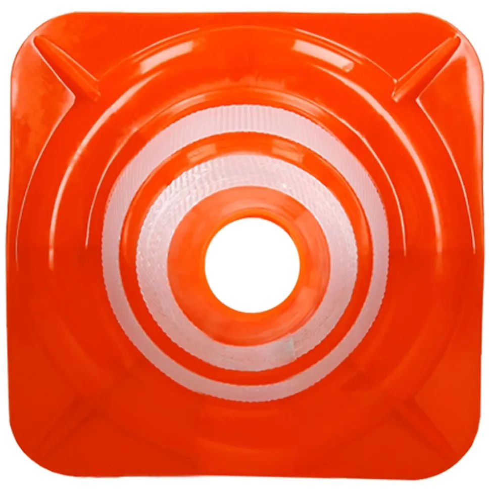 Cônes de signalisation routière cône de chantier orange blanc 47 cm 5 pièces