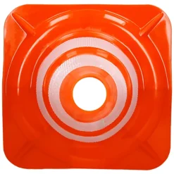 Cônes de signalisation routière cône de chantier orange blanc 47 cm 3 pièces