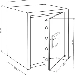 Coffre-fort Burg-wachter M 540 S - 51 L