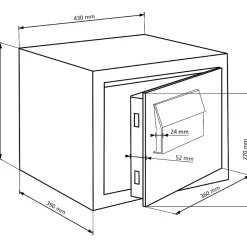 Coffre-fort Burg-Wachter MT 640 K - Petit format 25,8L