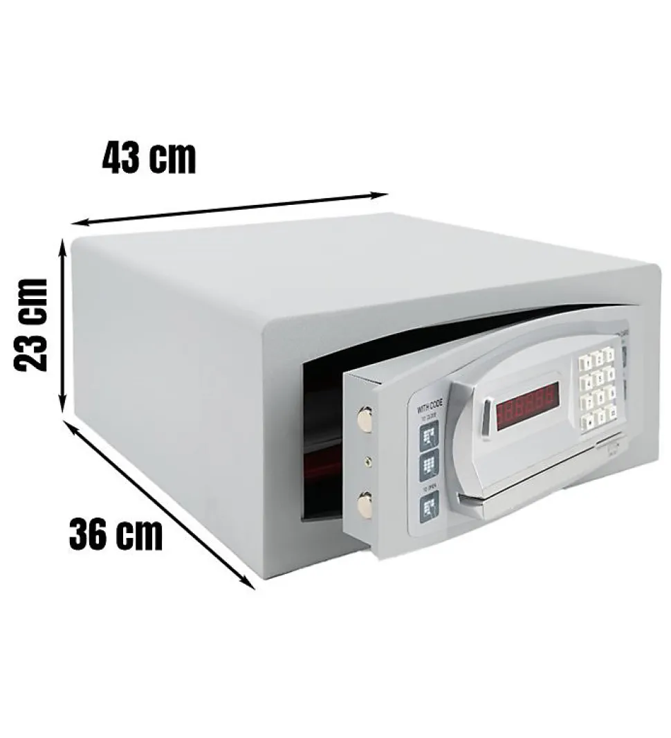 Coffre Fort Electronique hotel 28L - à carte magnétique et serrure code