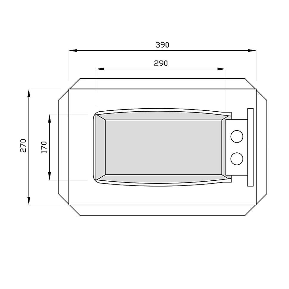 Coffre fort Technomax GK/4 - Moyen format 14L