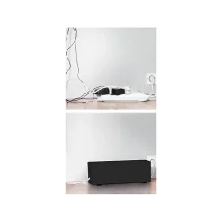 Coffret de rangement câbles et multiprises grande taille noir