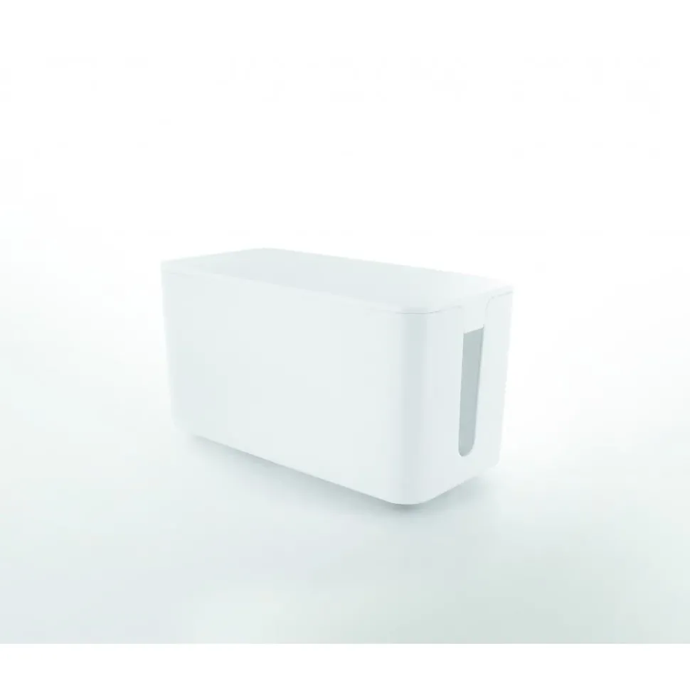Coffret de rangement câbles et multiprises taille moyenne blanc