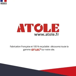 Coffret d'habillage ATOLE 13 modules en acier blanc avec serrure à clef - H 1040 x L 340 x P 140 mm - Réf. RCH500GSS