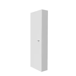 Coffret d'habillage ATOLE 13 modules en acier blanc avec serrure à clef - H 1040 x L 340 x P 140 mm - Réf. RCH500GSS