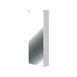 Coffret d'habillage ATOLE 13 modules en acier blanc avec porte miroir - H 79 x L 34 x P 14,5 cm - Réf. RCH300MIR
