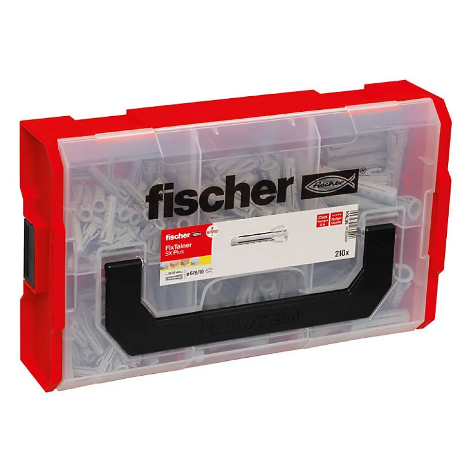 Coffret Fixtainer Chevilles Sx Plus 6,8 / 10 Fischer 567904 Sans Vis