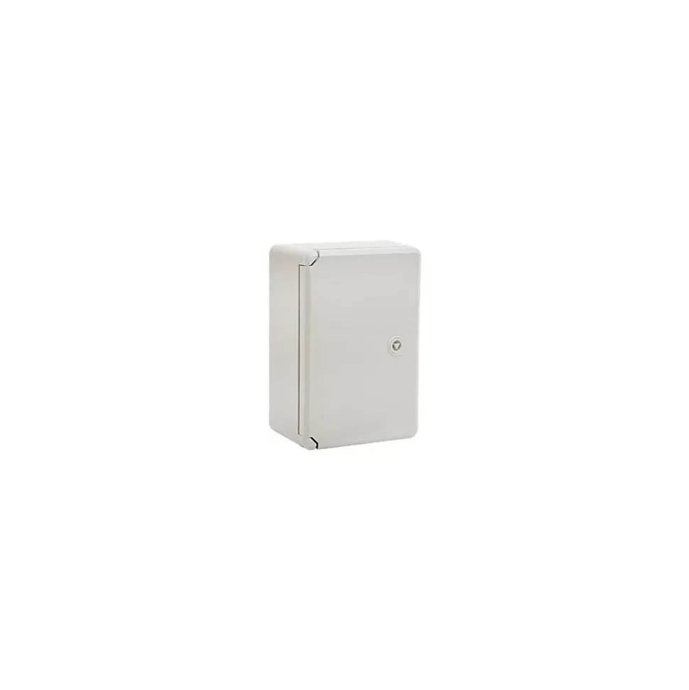 Coffret électrique Abs 300x200x130 étanche Ip65 - Porte Pleine - Avec Plaque