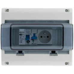 Coffret électrique IP65 8 modules + accessoires Zenitech