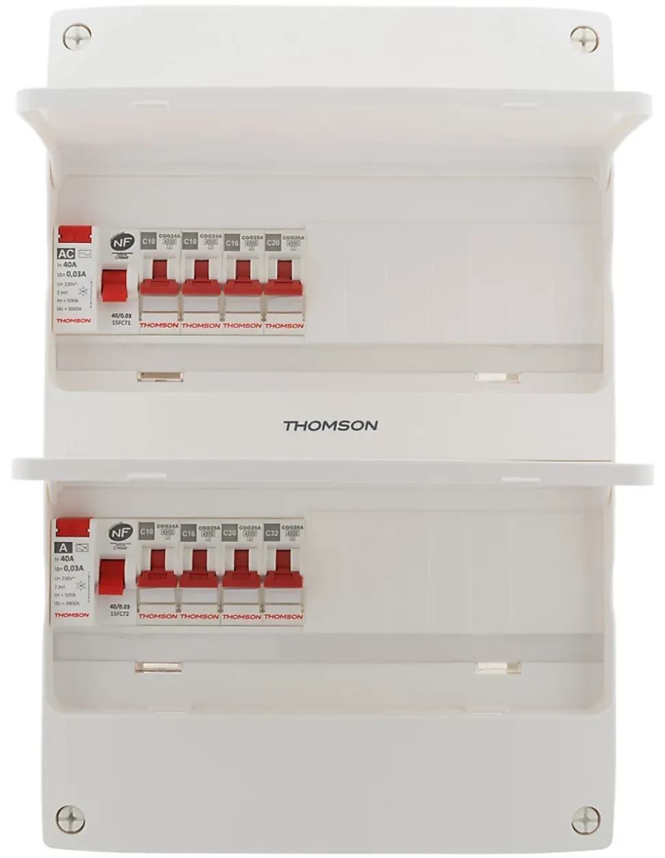 Coffret électrique 2 rangées 26 modules T1/T2 Thomson