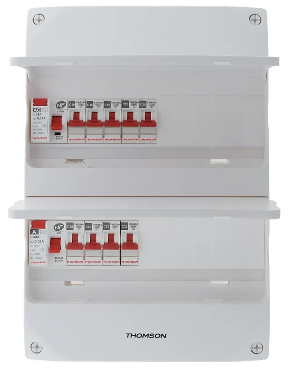 Coffret électrique 2 rangées 26 modules T3 Thomson