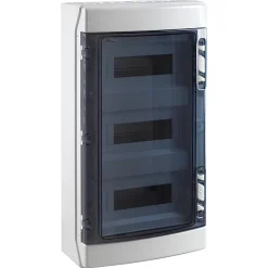 Coffret électrique étanche Pour L'extérieur Ip65 - 3 Rangées De 12 Modules - Hxlxp 586x310x148mm Ide Ecology