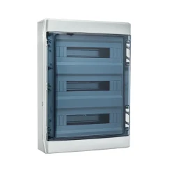Coffret électrique étanche Pour L'extérieur Ip65 - 3 Rangées De 18 Modules - Hxlxp 586x418x148mm Ide Ecology