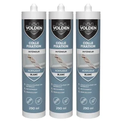 Colle acrylique multi-usage Volden 290 ml blanc, 3 pièces