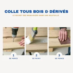 Colle à bois Cyanolit 125g collage renforcé