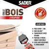 Colle à bois à prise rapide Sader transparente après séchage biberon de 250 g
