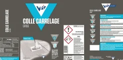 Colle carrelage murs et sols VPI grise 5 kg