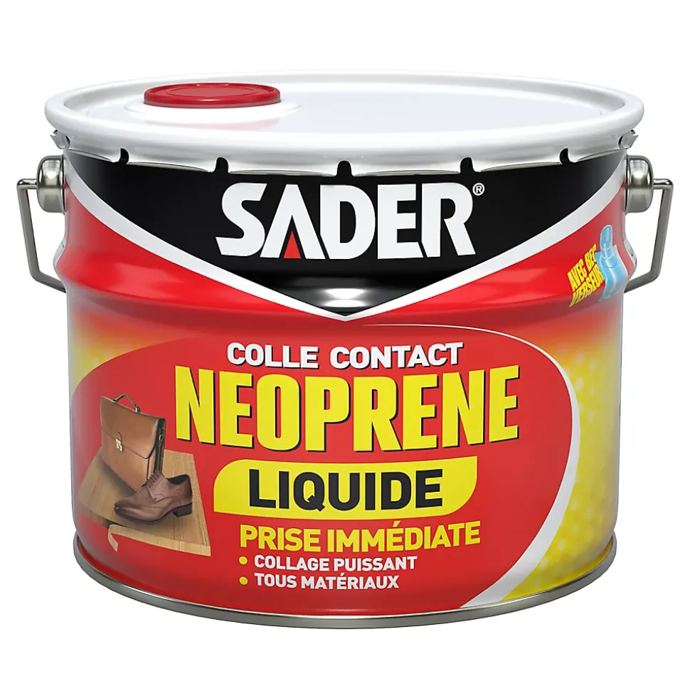 Colle Contact Néoprène Sader Liquide 2,5 L