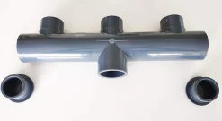 Collecteur Piscine PVC 50mm PN16 3 entrées 1 sortie Femelle Male 5cm
