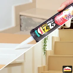 Colle de fixation Pattex Ni clou ni vis tous matériaux blanc 460g