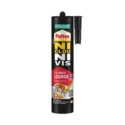 Colle de fixation Pattex Ni clou ni vis tous matériaux blanc 460g