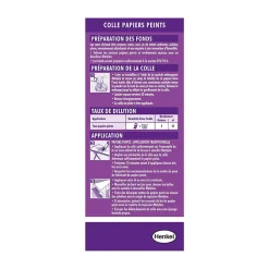 Colle en poudre - adaptée pour tout papiers peints vinyles - surface de couverture 25 m² - Metylan 156816