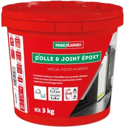 Colle et joint Epoxy spécial pièces humides Parexlanko Blanc 3 kg