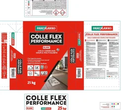 Colle Flex performance Blanc tous type de carreaux 25Kg Parexlanko