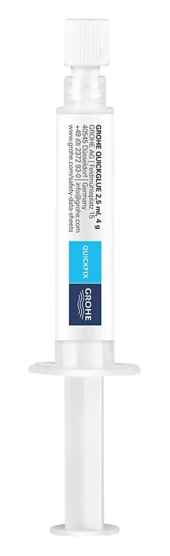 Colle multi-supports en seringue 25 ml pour accessoires muraux de salle de bains et WC, Grohe Quickglue