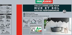 Colle pour carrelage mur et sol intérieur hautes performances blanc Parexlanko 15 kg