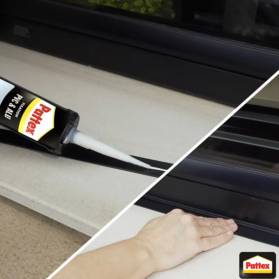 Colle pour fixation sur PVC et alu Pattex cartouche 450g