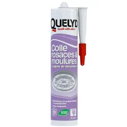 Colle Quelyd pour Rosaces, Moulures et Objets de décoration Cartouche 310 ml