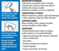 Colle Revêtements de Rénovation Lisse en Pâte Semin, Prête à l'Emploi, Intérieur, Seau de 5 kg