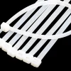 Colliers de fixation en nylon. Blancs. 2,5x200 - 100pces