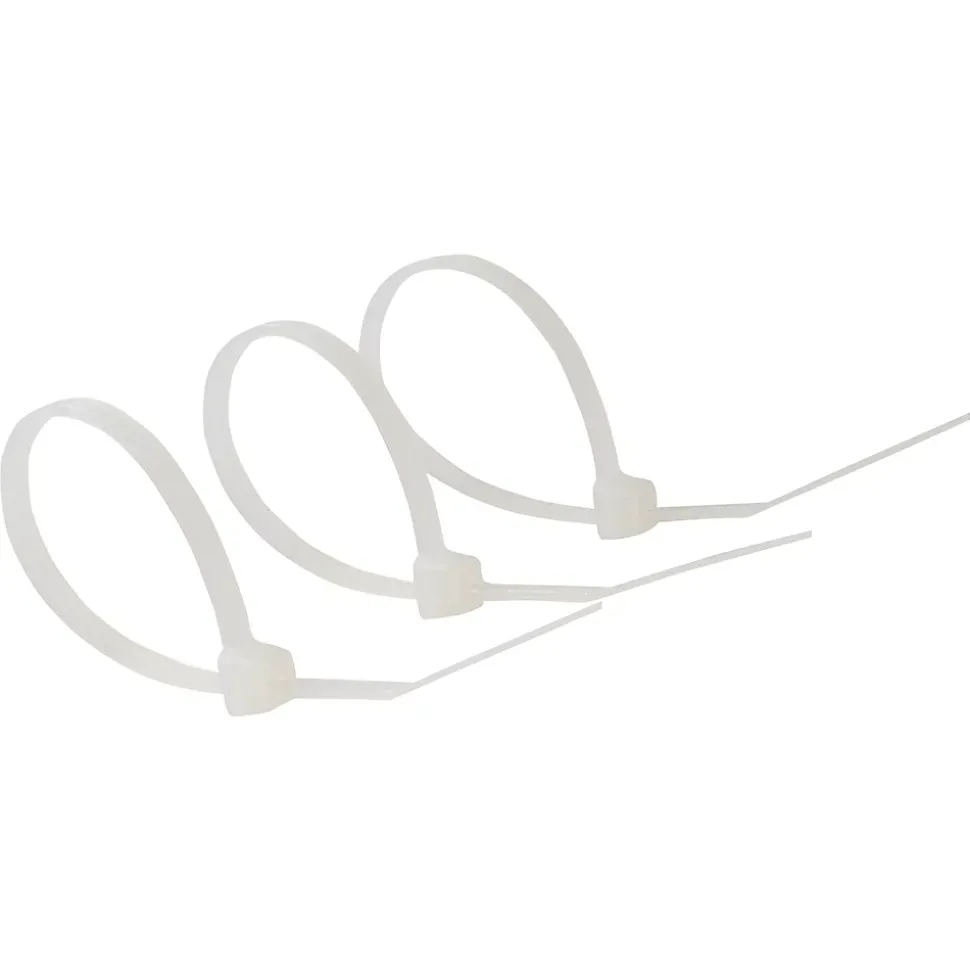 100 colliers de serrage en nylon Diall 2,5 x 100 mm transparent
