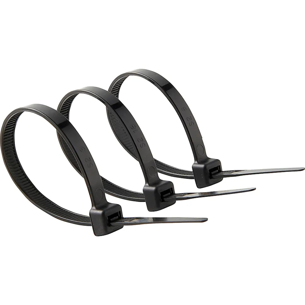 25 colliers de serrage en nylon Diall 6 x 175 mm noir