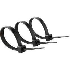 25 colliers de serrage en nylon Diall 9 x 200 mm noir